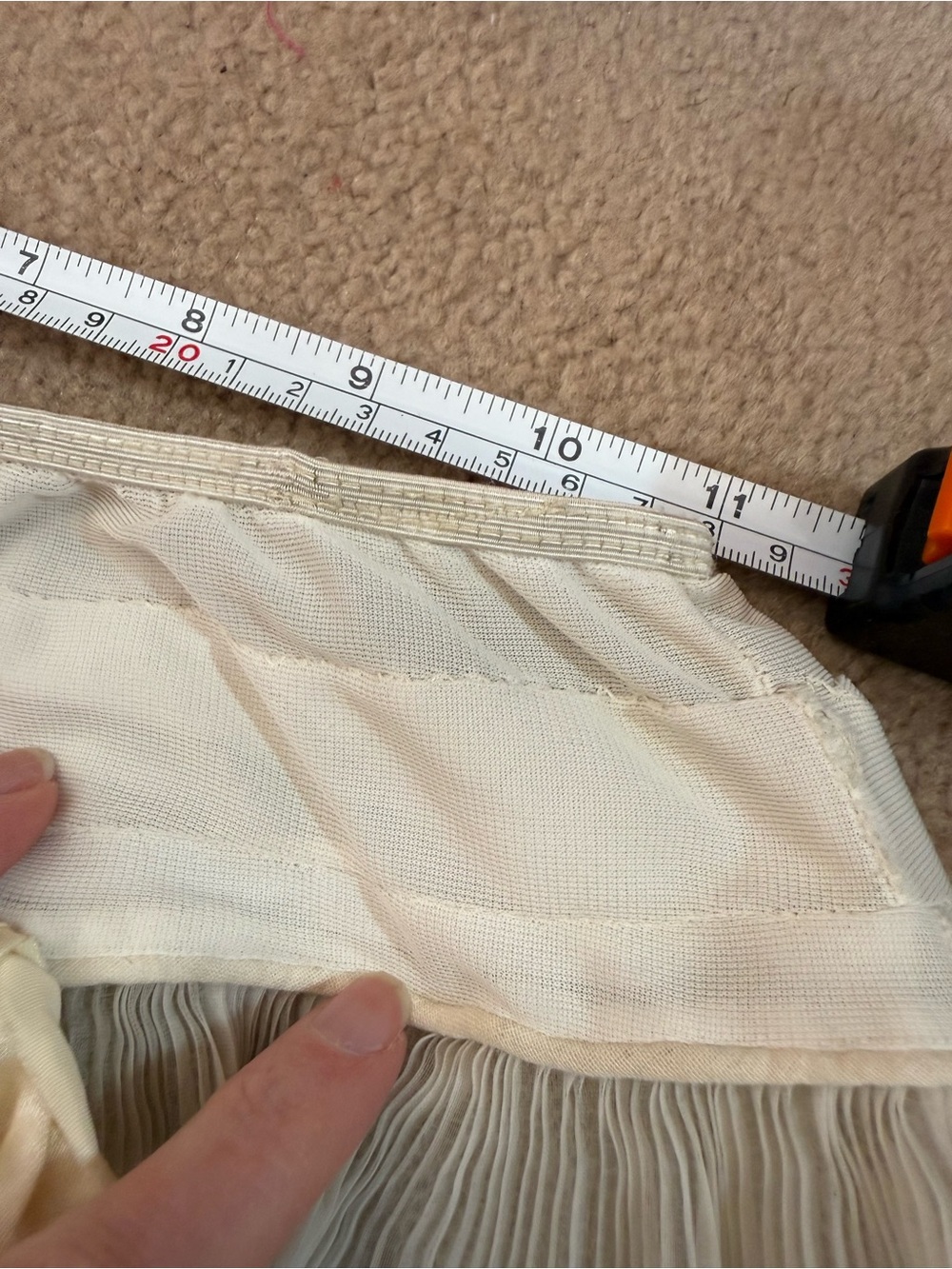 Vintage 1940’s full multilayered micro pleated midi crinoline skirt slip small - Picture 10 of 17